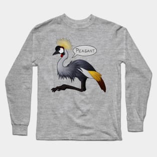 Snooty Crowned Crane Long Sleeve T-Shirt